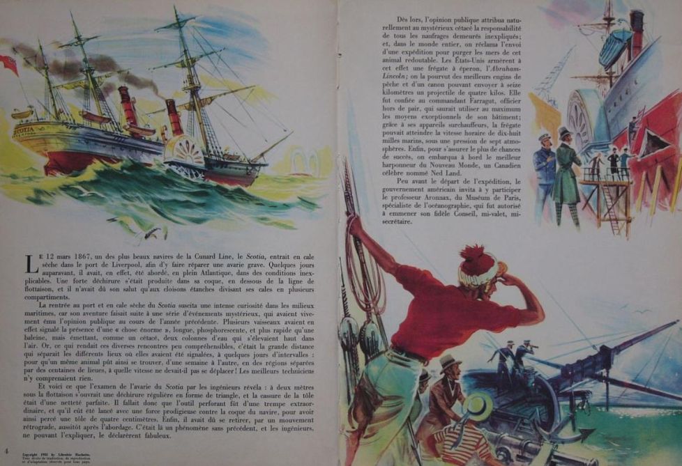Le Nautilus (Raoul Auger) / Le capitaine Nemo (Raoul Auger) - Vingt Mille Lieues sous Les Mers (Jacques Brcard, 1955)