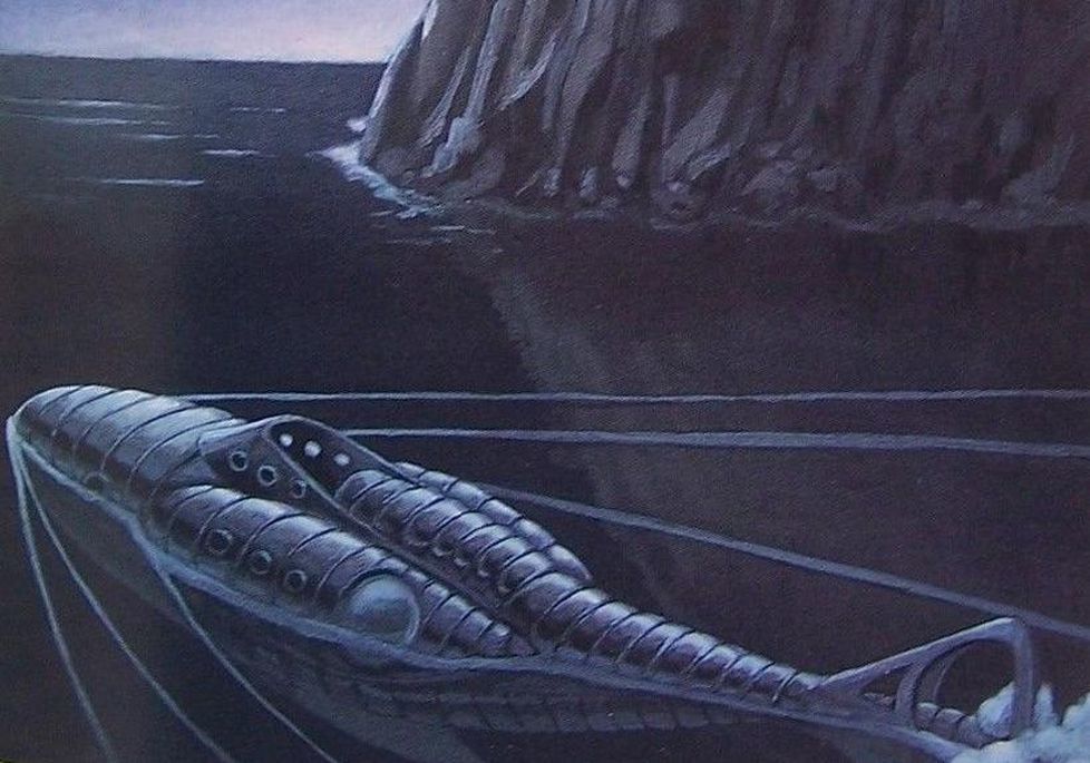 Le Nautilus (Leo & Diane Dillon) / Le capitaine Nemo (Leo & Diane Dillon) - 20,000 Leagues Under the Sea (Jules Verne, Anthony Bonner, 2000)